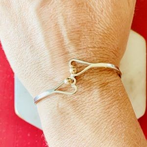 Aughentic Vintage Tiffany heart bracelet.